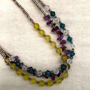 Rachel Reinhardt multi‎ colored stone necklace